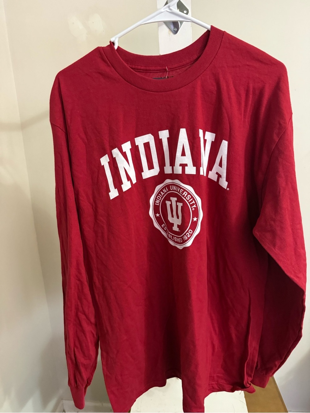 NWT Indiana University Long Sleeve Tee Shirt